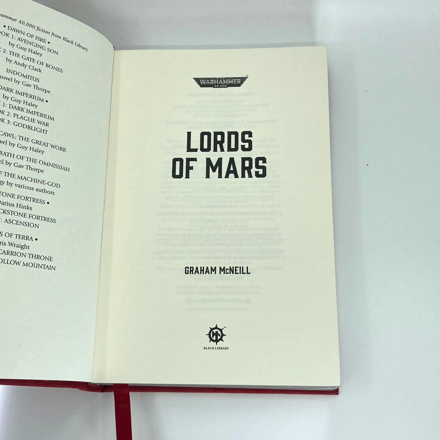 Forge's Of Mars - Graham McNeill - Limited Edition Black Library Warhammer M1914