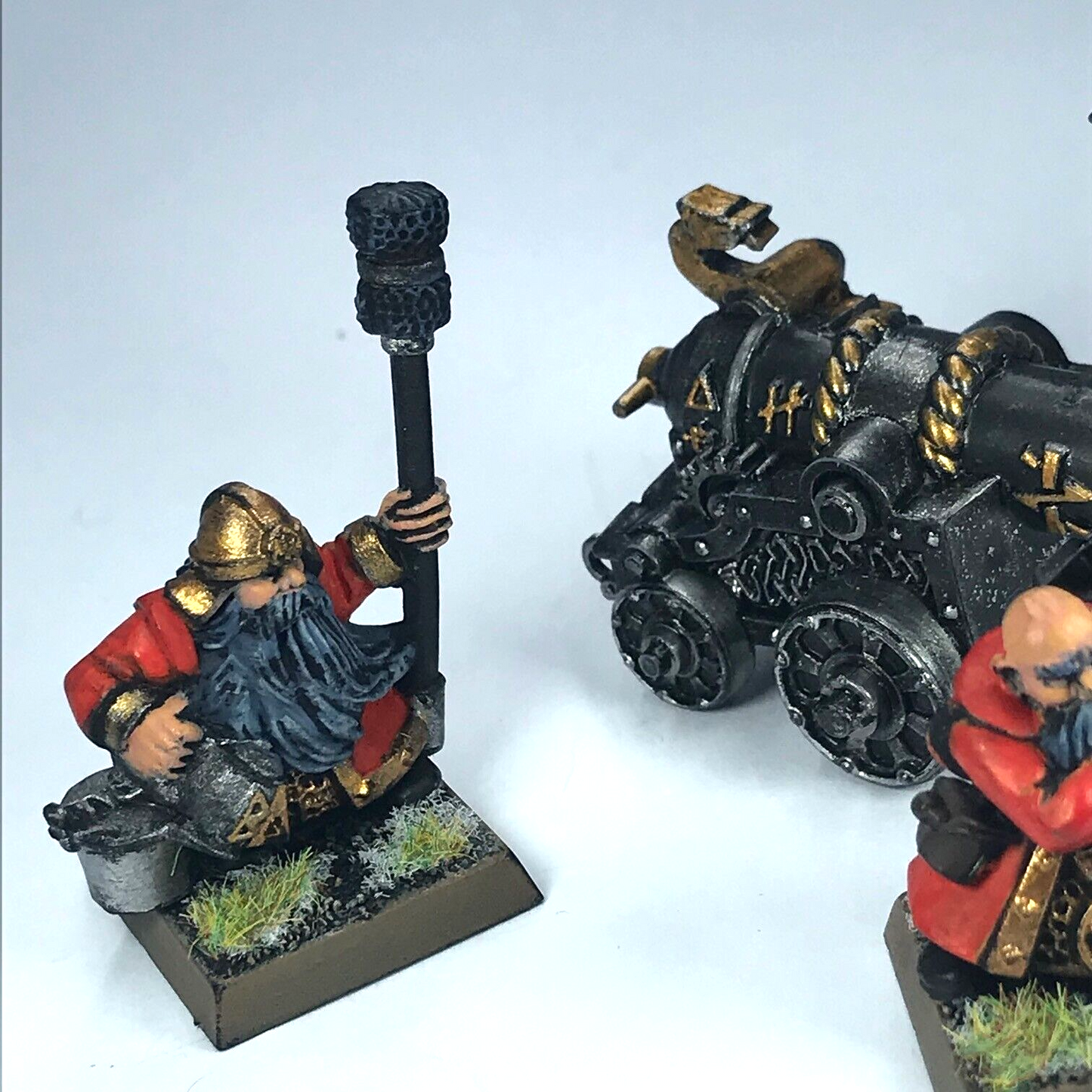 Classic Dwarf Cannon with Crew - Painted - Warhammer Fantasy C1915