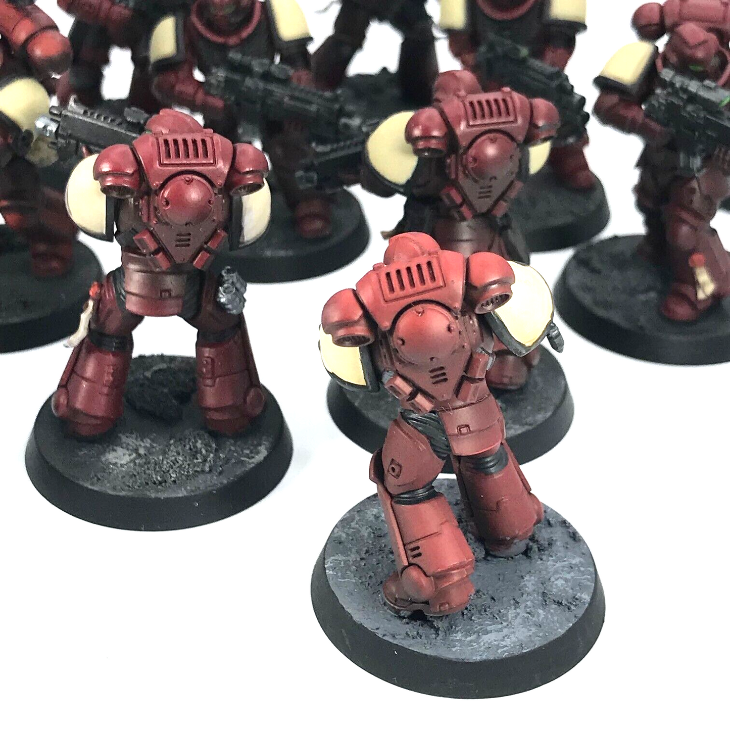 Blood Angel Squad Intercessors Space Marines - Painted - Warhammer 40K C2204