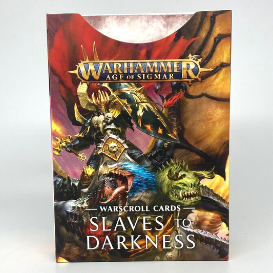 Warscroll Cards Slaves to Darkness - Warhammer Age of Sigmar Games Workshop
