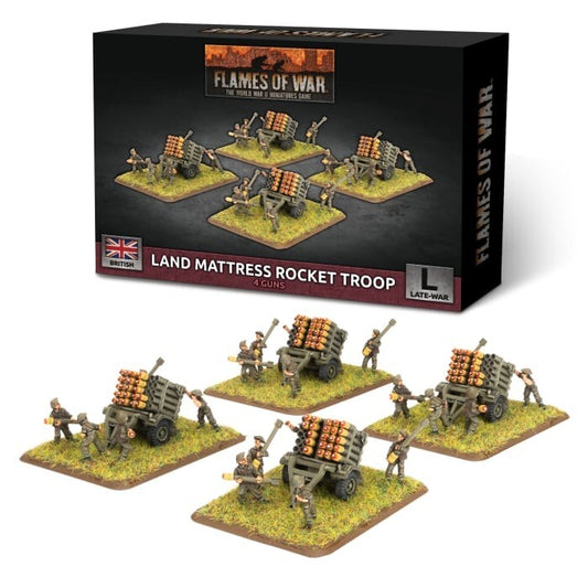 British Land Mattress Rocket Troop - Late-War - Brand New - Flames of War