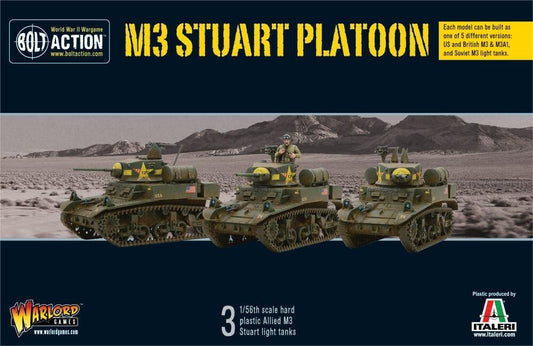 M3 Stuart Tank Platoon US - Warlord Games Bolt Action Miniatures