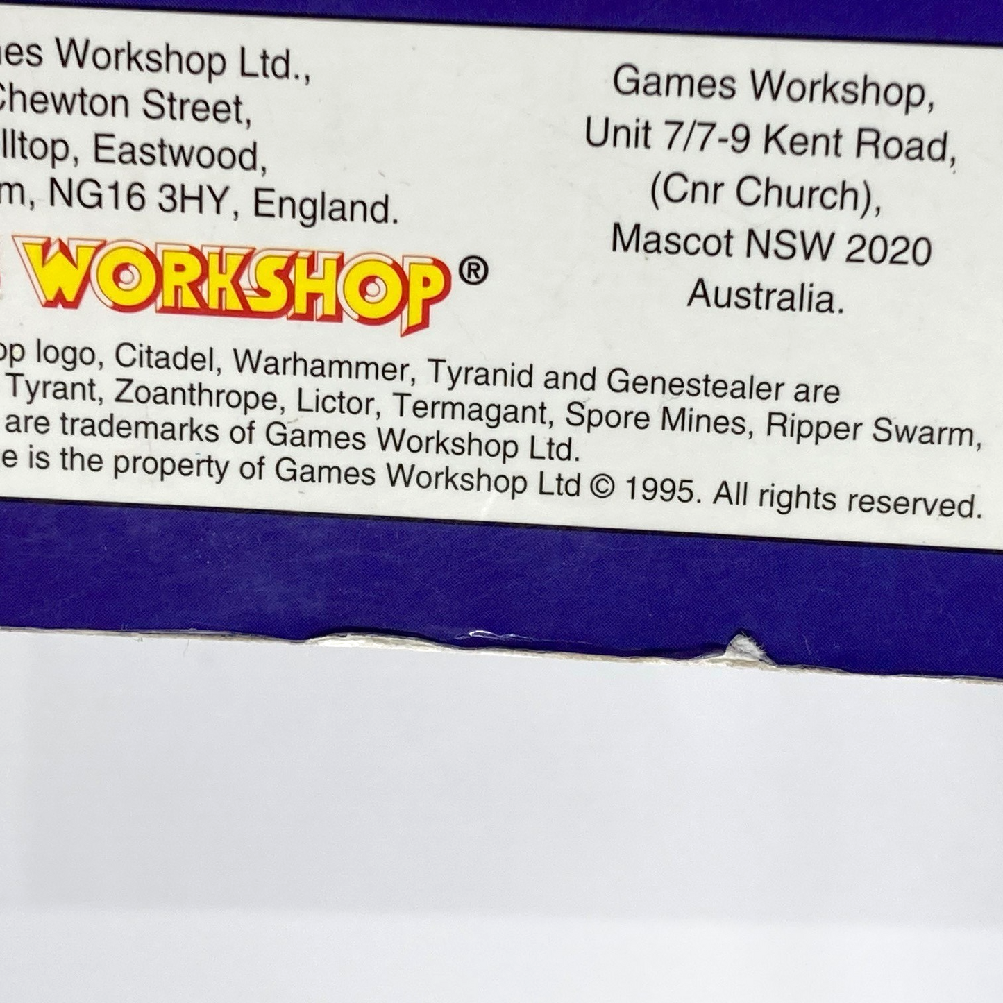 Tyranids Codex Supplement - 2nd Edition Warhammer 40k Games Workshop M1736