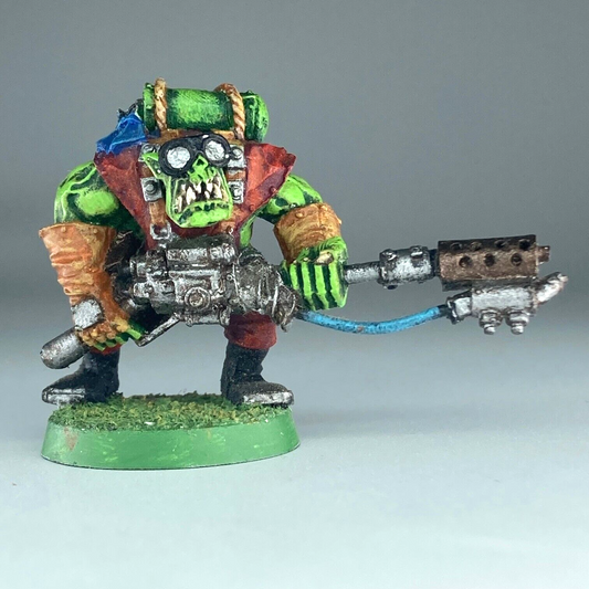 Space Ork Burna Boy Flamethrower - Painted - Warhammer 40K Metal Classic X14060