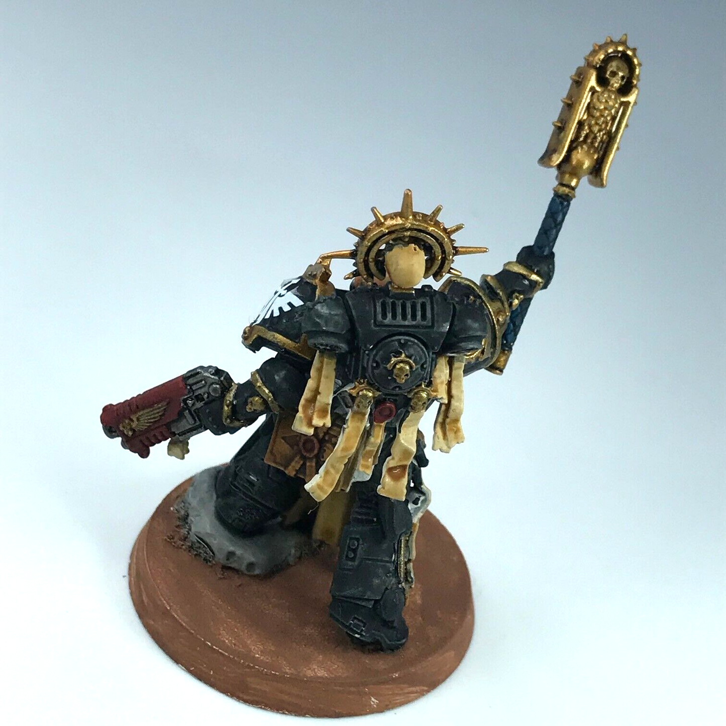 Dark Angels Chaplain Space Marines - Painted - Warhammer 40K C3189