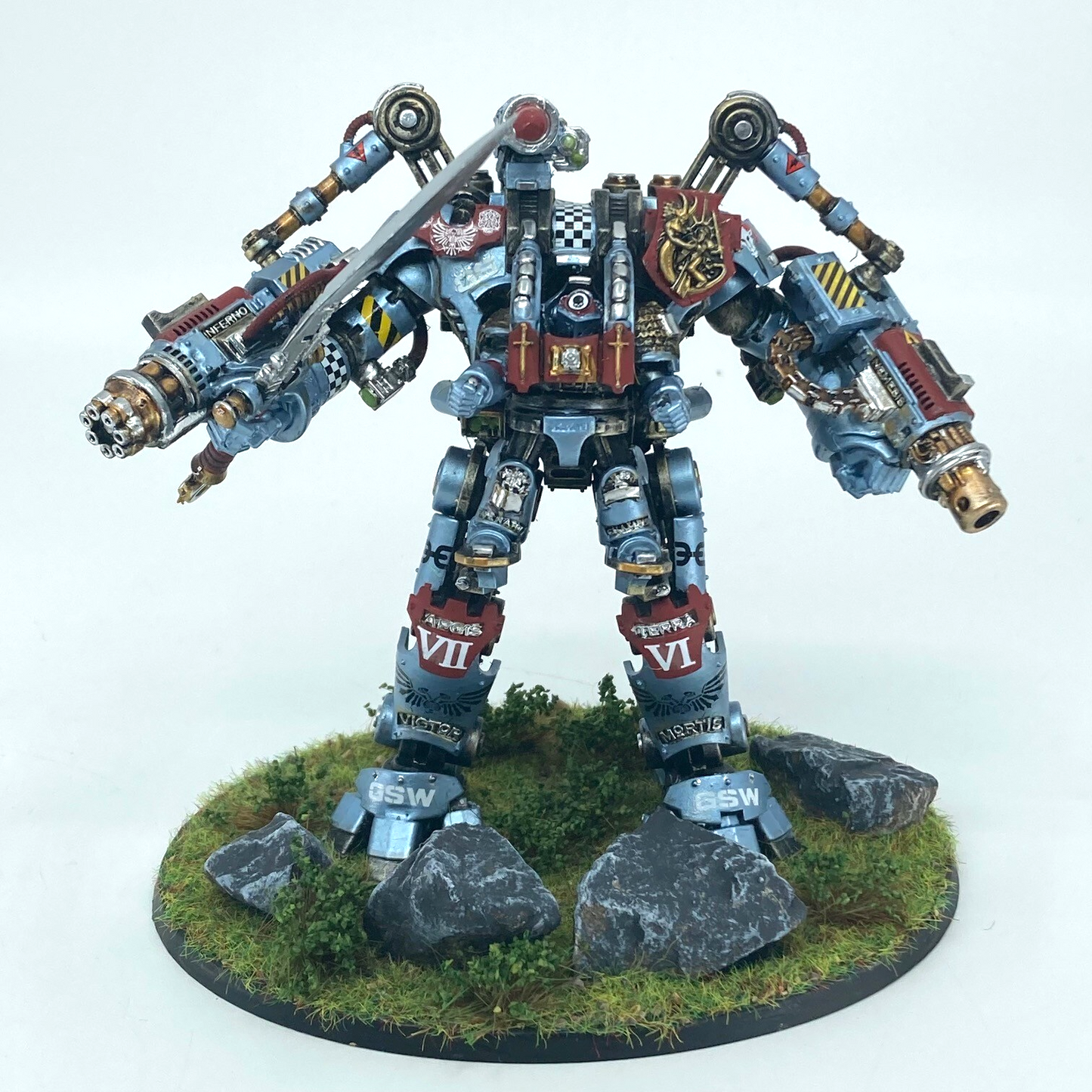 Grey Knights Nemesis Dreadknight Space Marines - Painted - Warhammer 40k (9)