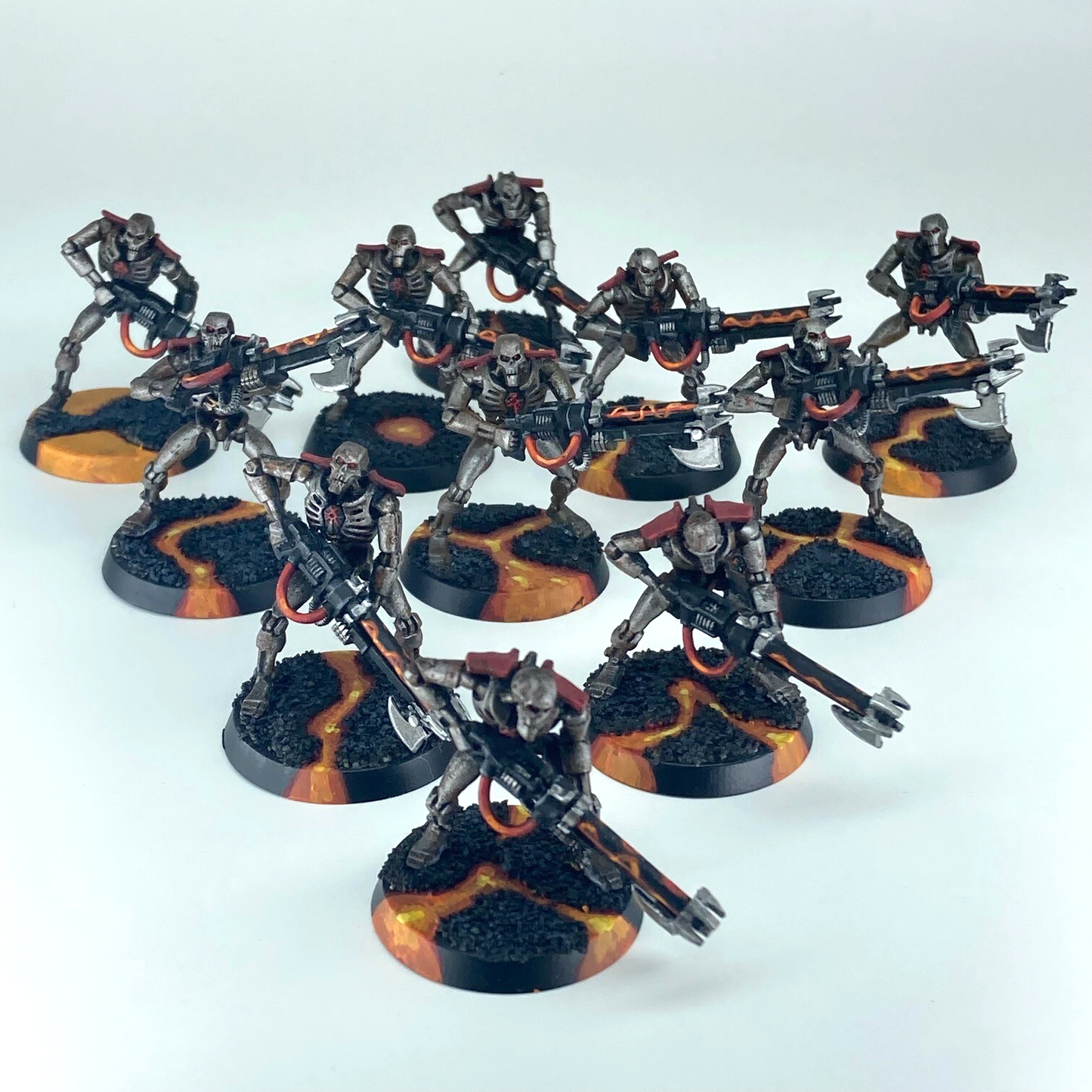 Necron Warriors - Necrons - Painted - Warhammer 40K Games Workshop C6228