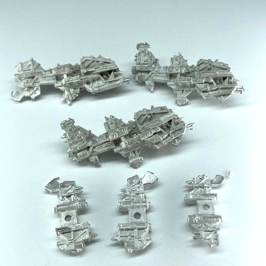 Ork Ravager Attack Ships - Battlefleet Gothic Warhammer Metal GW X10495
