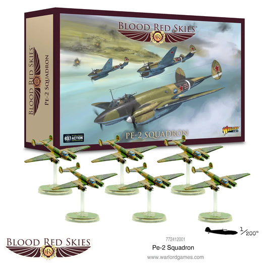 Blood Red Skies: Soviet PE-2 Squadron - Bolt Action Miniatures Warlord Games