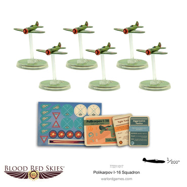 Blood Red Skies: Polikarpov I-16 Squadron - Bolt Action Warlord Games Miniatures