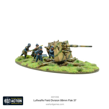 Luftwaffe Field Division 8.8cm Flak 37 - Brand New - Warlord Games Bolt Action