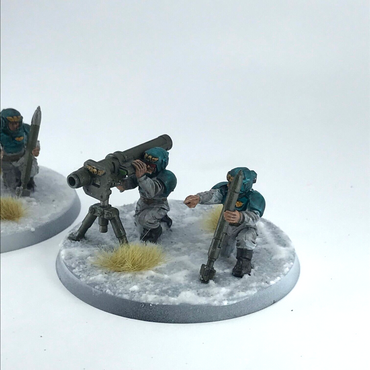 Cadian Rocket Launcher Squad Imperial Guard - Painted - Warhammer 40K GW C1999