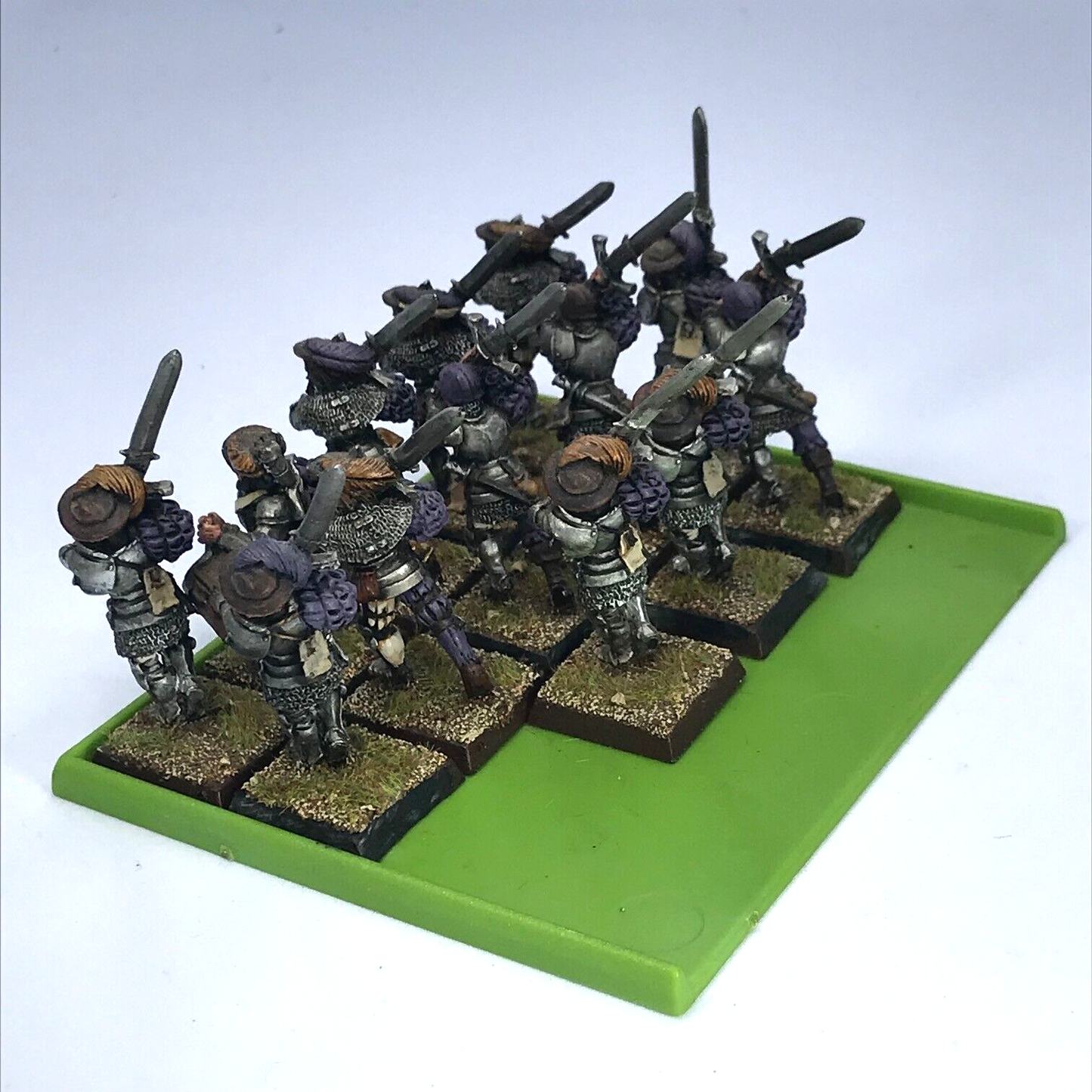 The Empire Greatsword Regiment & Tray - Warhammer Fantasy Classic Painted Metal