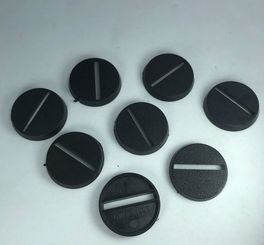 X8 Original GW 1992 25mm Bases Slotta - Warhammer 40K / Lord of the Rings X4629