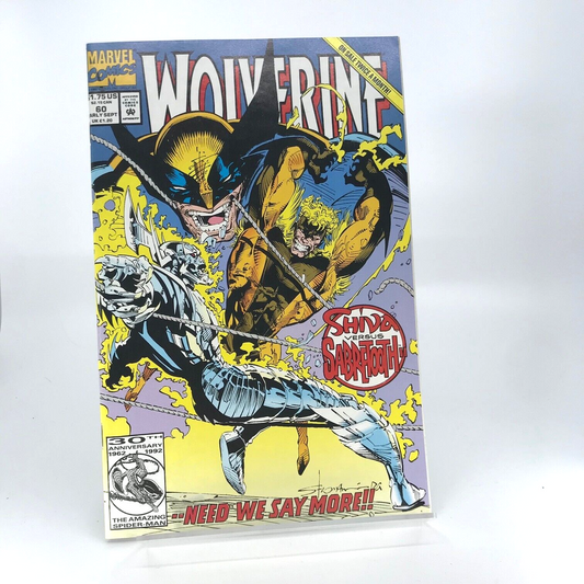 Marvel Wolverine Issue 60 - Original Vintage Comic - Marvel Comics D130