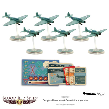 Blood Red Skies: Douglas Dauntless & Devastator Squadron - Warlord Games