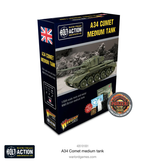 A34 Comet Medium Tank - Brand New - Warlord Games Bolt Action Miniatures