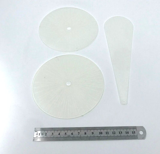 Heavy Weapon Blast Templates - Warhammer 40K / Fantasy Games Workshop Y86