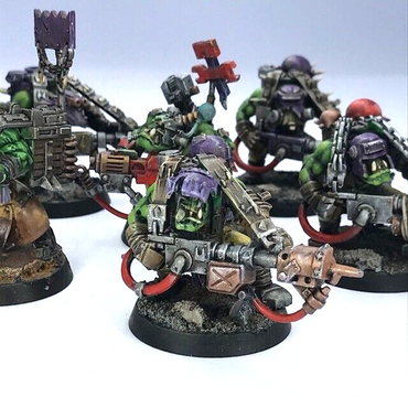 Space Ork Burna Boyz Squad - Painted - Warhammer 40K Games Workshop C1634