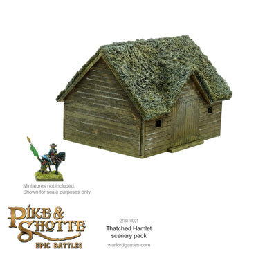 Thatched Hamlet Scenery Pack - Pike & Shotte Epic Miniatures Warlord Games