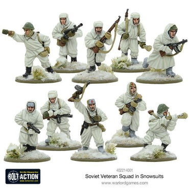Soviet Veteran Squad In Snowsuits - Brand New - Warlord Games Bolt Action