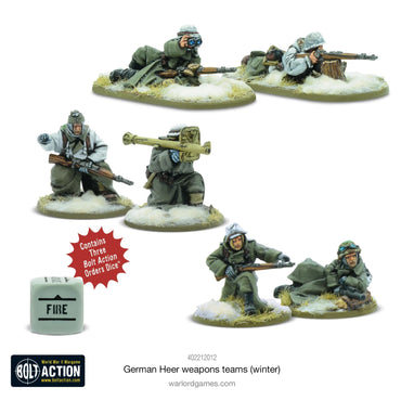 German Heer Weapons Teams (Winter) - Warlord Games Bolt Action Miniatures