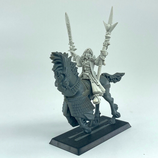 Mage On Barded Horse - High Elves - Citadel Warhammer Fantasy GW Part Metal C993