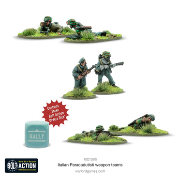 Italian Paracadutisti Weapons Teams - Warlord Games Bolt Action Miniatures