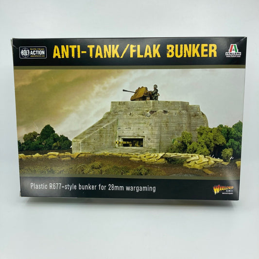 Anti-tank / Flak Bunker Scenery - Unassembled - Warlord Games Bolt Action W179