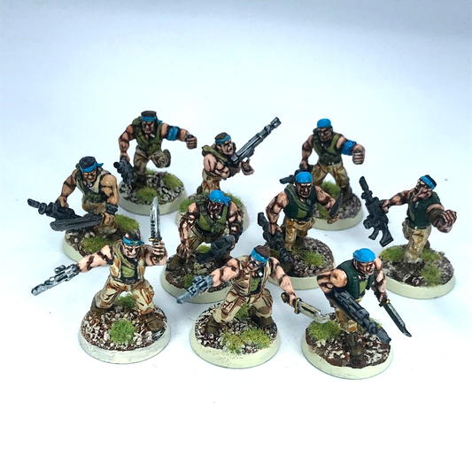 Imperial Guard Catachan Section Squad - Painted - Warhammer 40K C1956