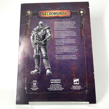 Necromunda Gang Raids Rulebook - Necromunda Warhammer 40K Games Workshop M1627