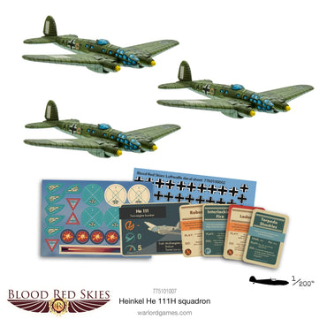 Blood Red Skies: Heinkel HE 111H Squadron - Bolt Action Warlord Games Miniatures