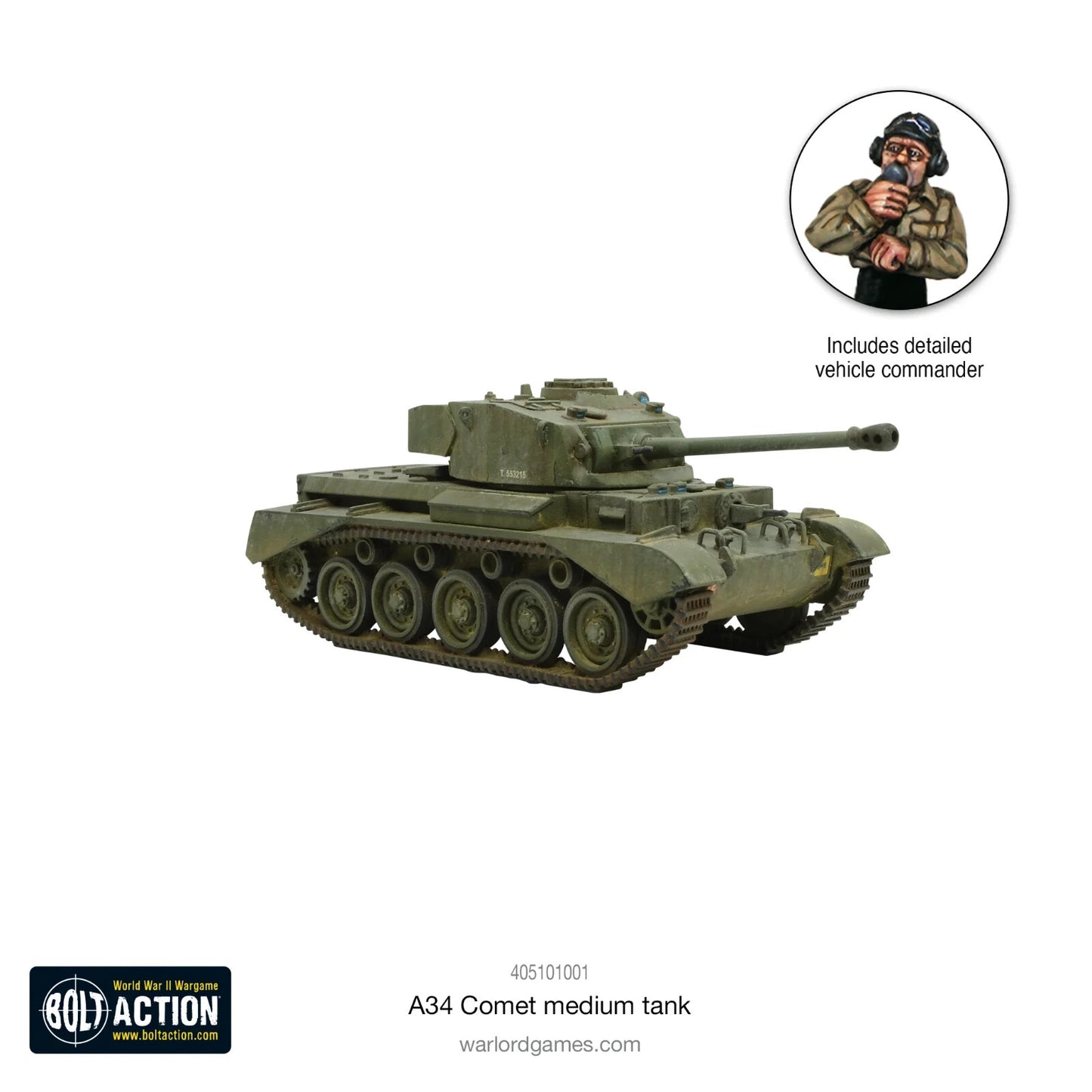 A34 Comet Medium Tank - Brand New - Warlord Games Bolt Action Miniatures