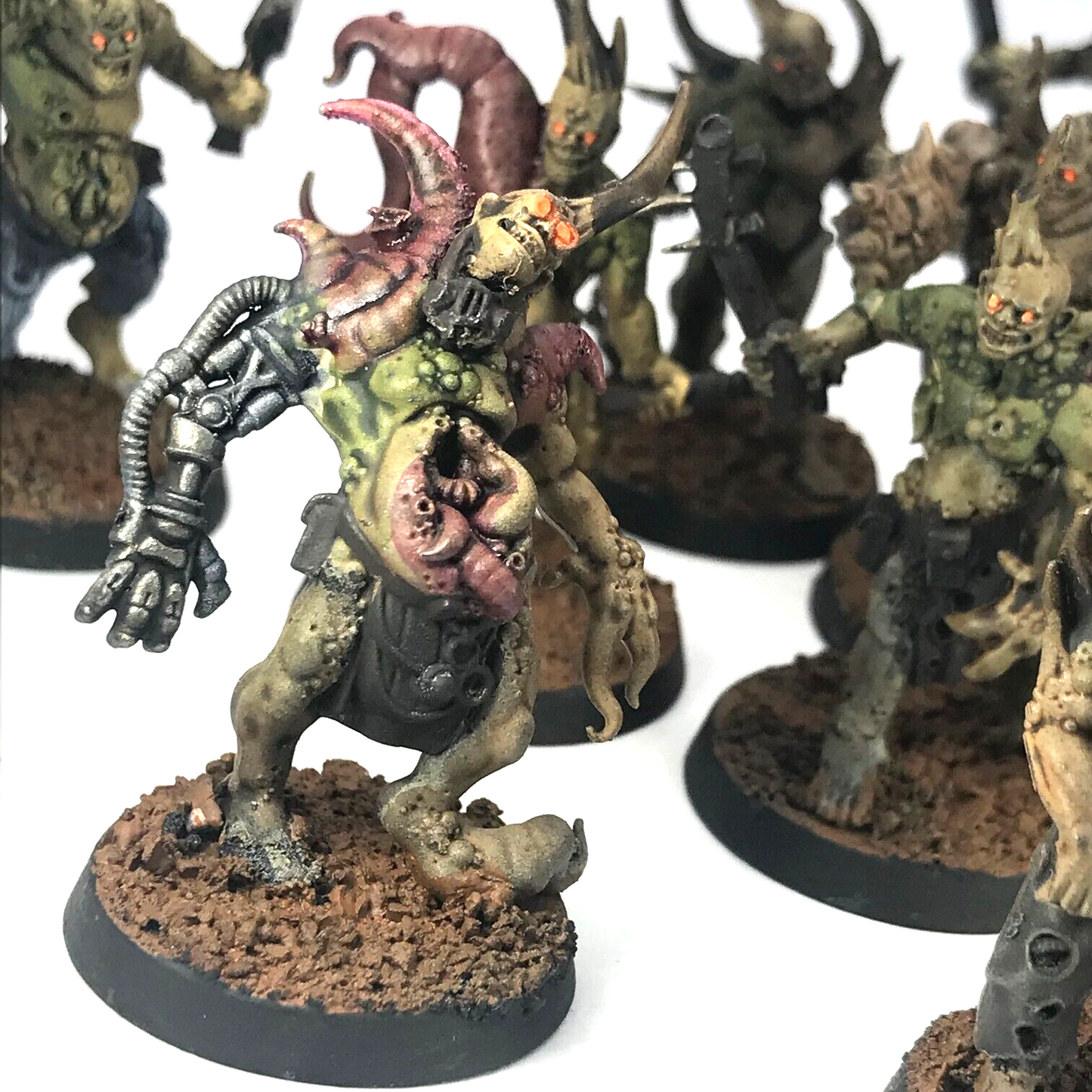 Death Guard Poxwalkers Chaos Space Marines - Painted - Warhammer 40K C698