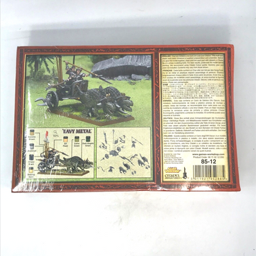 Classic Dark Elf Elves Cold One Chariot - Boxed - Warhammer Fantasy W28
