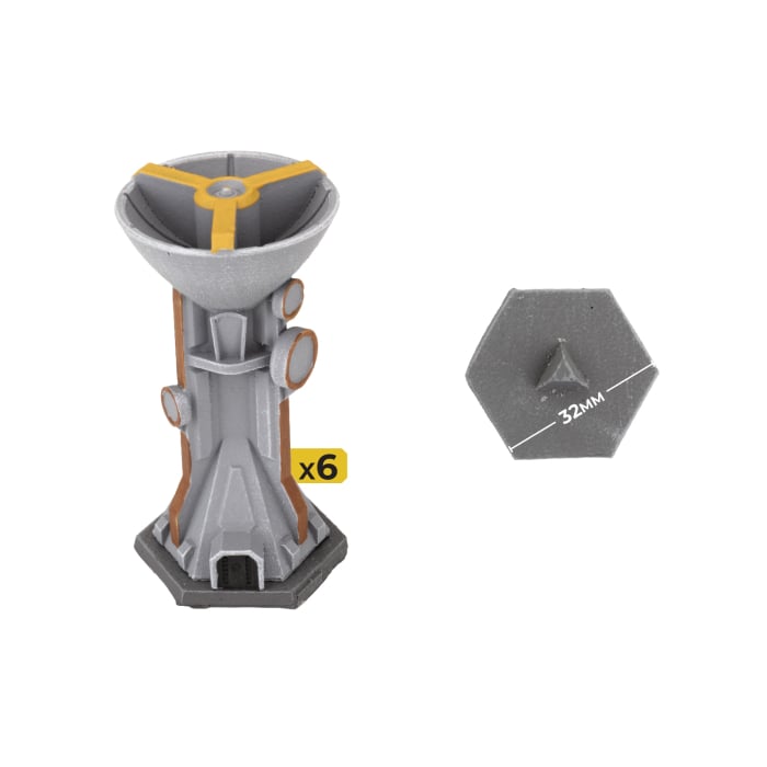 Pre-order: Forward Operating Base: Uplink Array - Pre-Painted Terrain - Hextech - Brand New