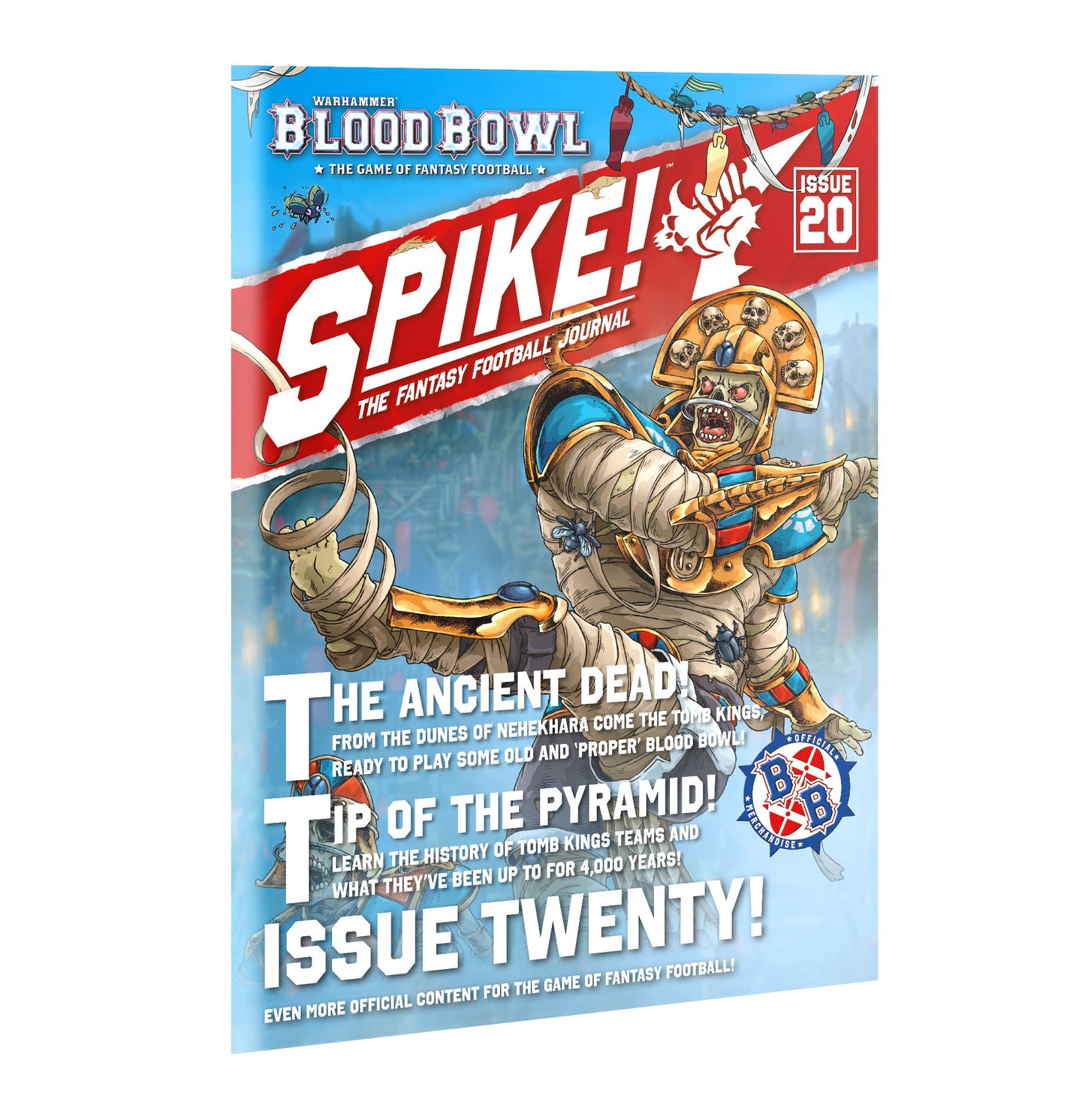 Pre-order: Spike Issue 20 Tomb Kings Nehekharan Nightmares Edition - Warhammer Blood Bowl Games Workshop