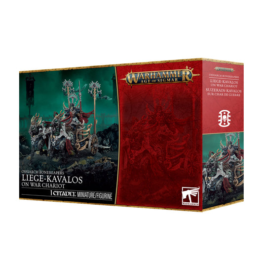 Pre-order: Liege Kavalos on War Chariot - Ossiarch Bonereapers - Age of Sigmar - Games Workshop - Brand New