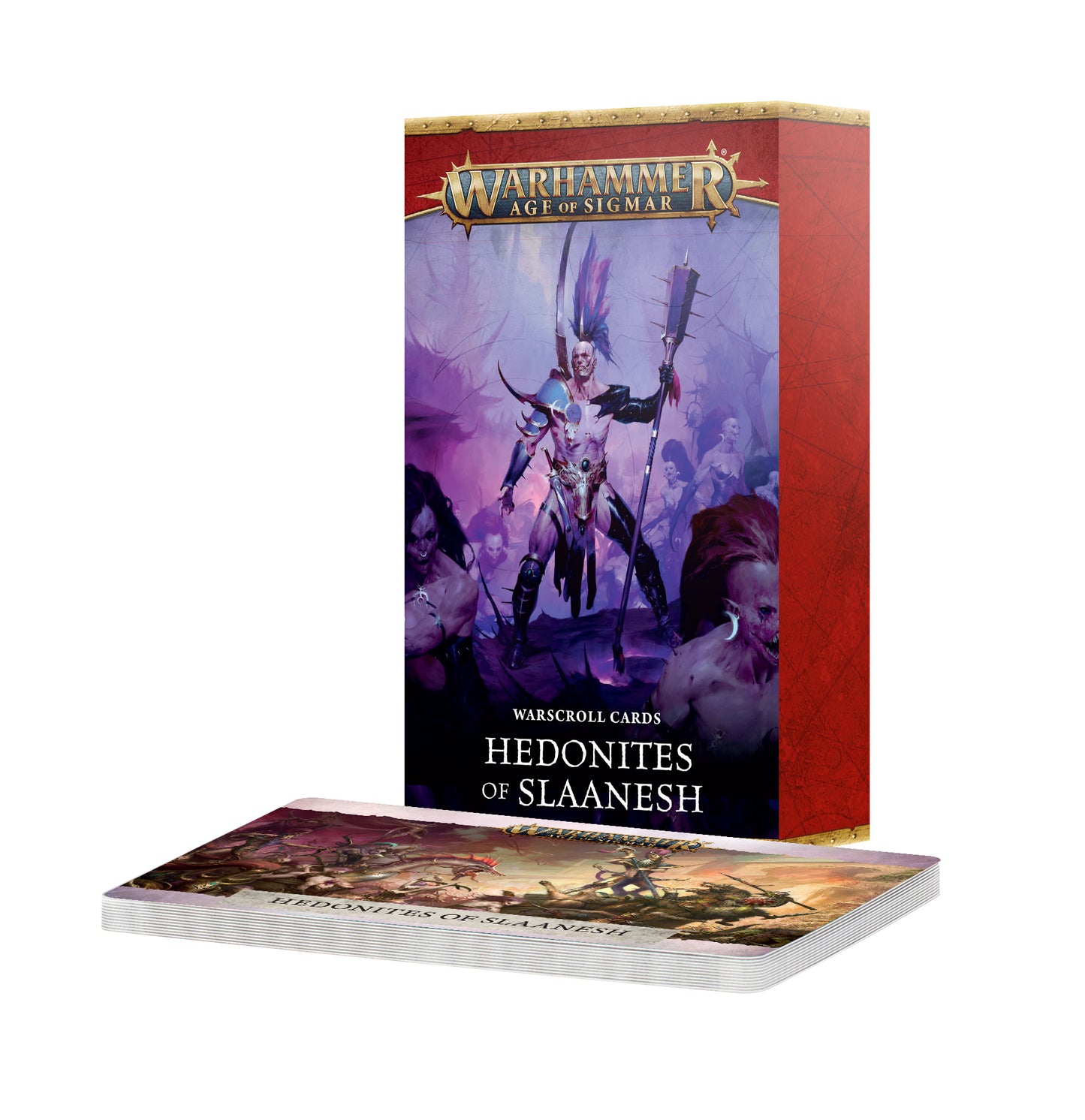 Pre Order: Warscroll Cards: Hedonites of Slaanesh - Age of Sigmar - Games Workshop - Brand New
