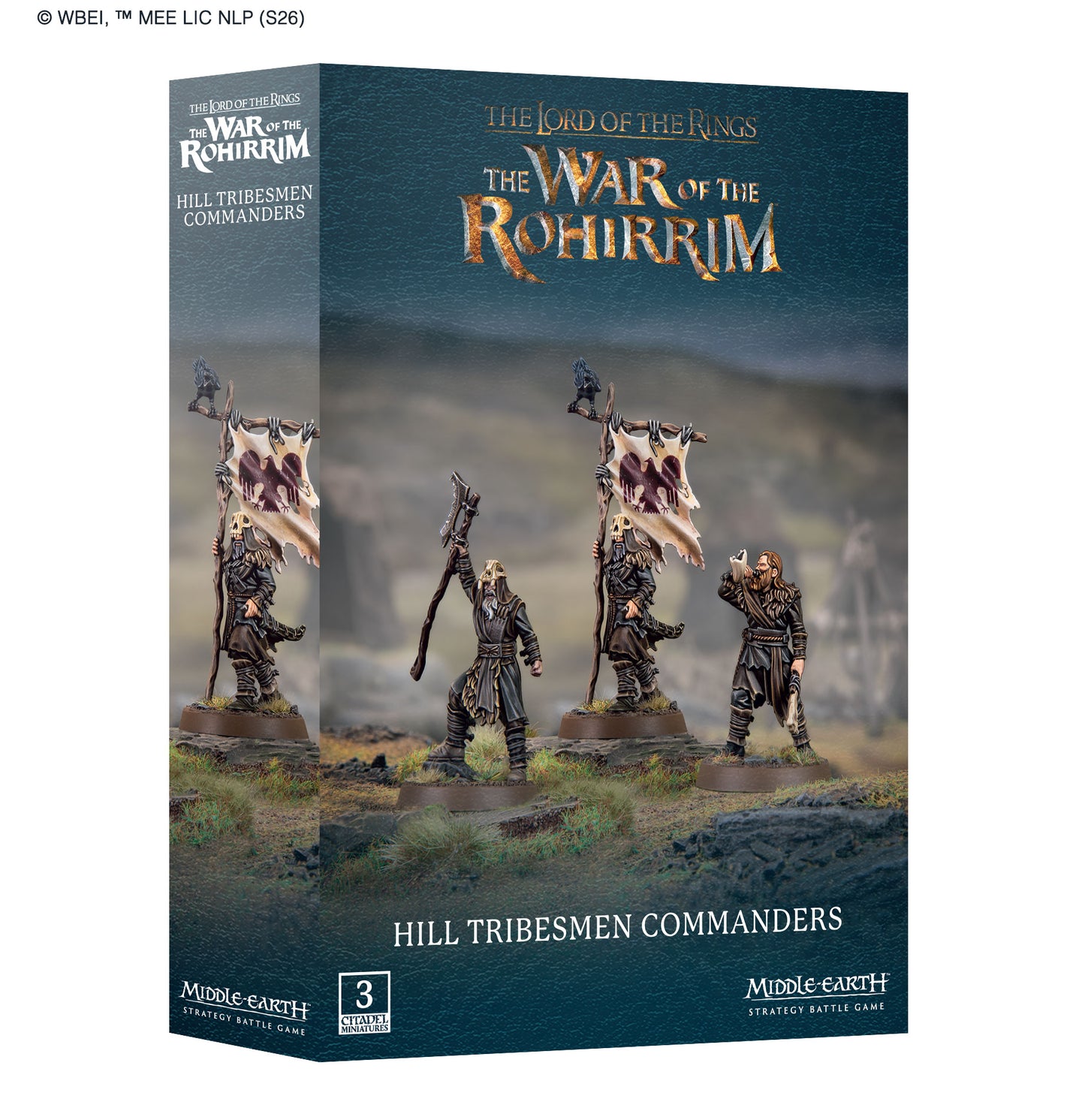 Pre Order: Hill Tribesmen Commanders - Forces Of Evil - Warhammer Middle Earth - Brand New