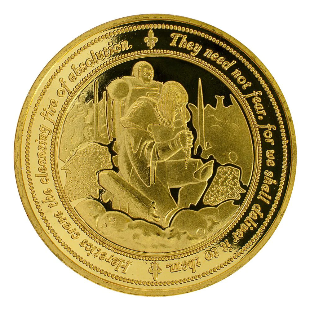 Pre Order: Warhammer 40,000: Sisters Of Battle Collectible Coin - Warhammer Merchandise - Brand New