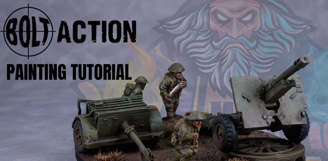 Bolt Action British 25 Pdr Gun & Crew Painting Tutorial