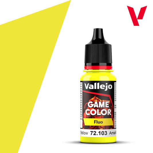 Fluorescent Yellow - Game Colour Range 18ml - AV Vallejo Paints