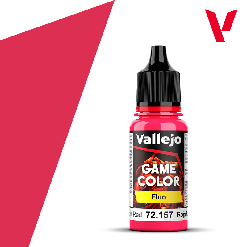 Fluorescent Red - Game Colour Range 18ml - AV Vallejo Paints