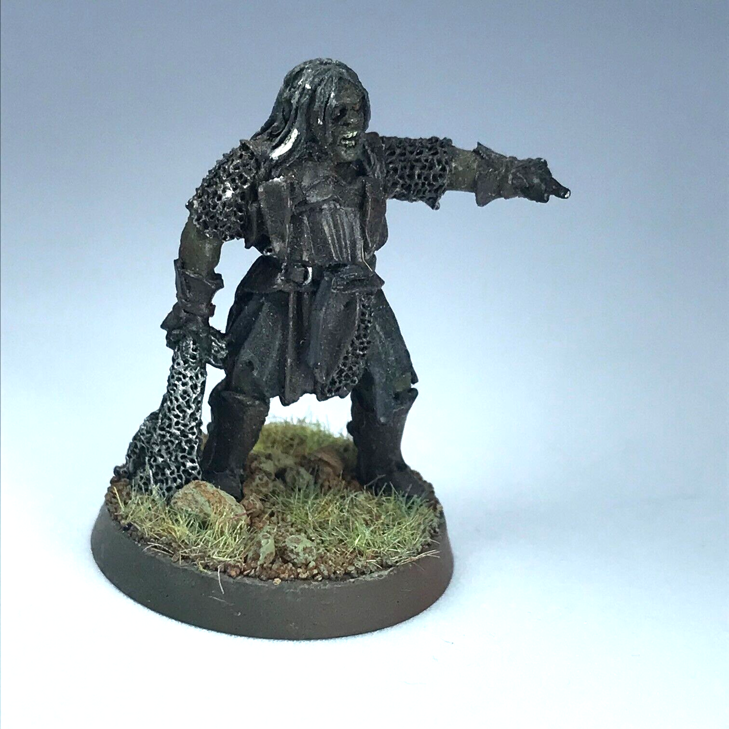 Shagrat Mordor Uruk Hero LOTR Warhammer / Lord of the Rings Metal Painted X9549