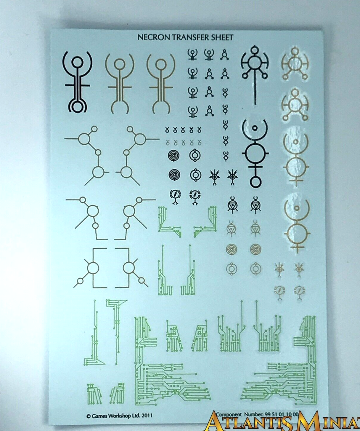 Necron Transfer Sheet Warhammer 40K Games Workshop T127