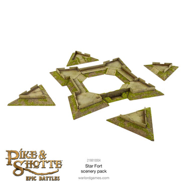 Star Fort Scenery Pack - Pike & Shotte Epic Miniatures Warlord Games