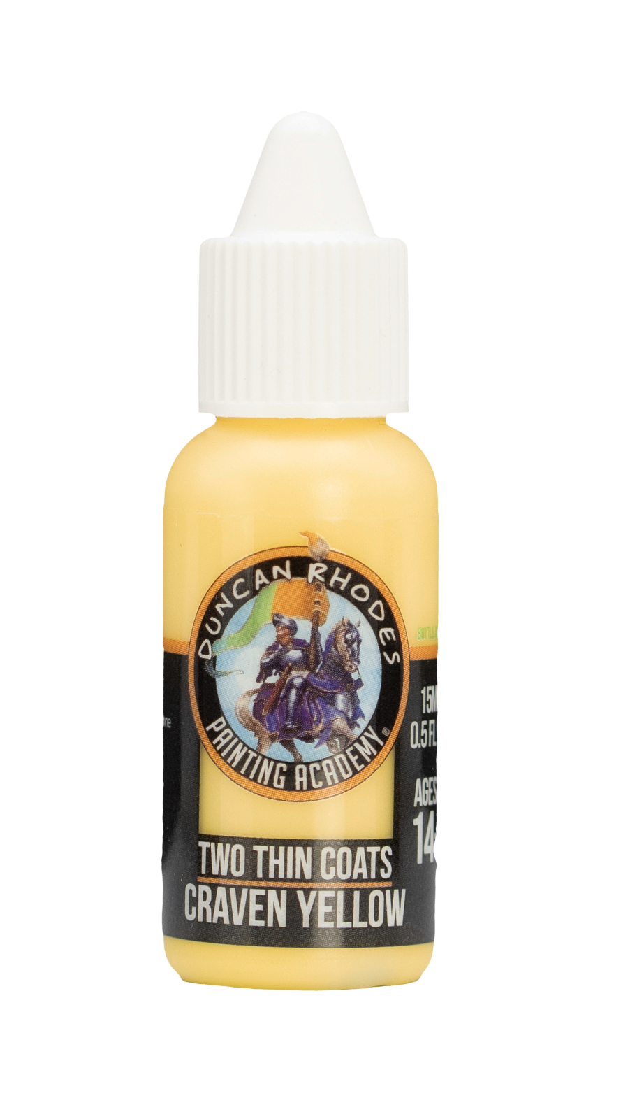 Craven Yellow Two Thin Coats Paints Duncan Rhodes Painting Academy - 15ml