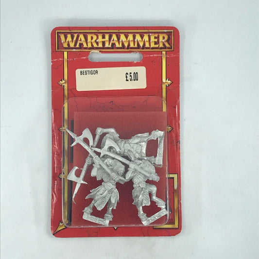 Metal Classic Beastmen Bestigor Warriors Blister - Warhammer Fantasy C486