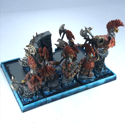 Converted Dwarf Slayer Regiment & Movement Tray - Painted - Warhammer Fantasy